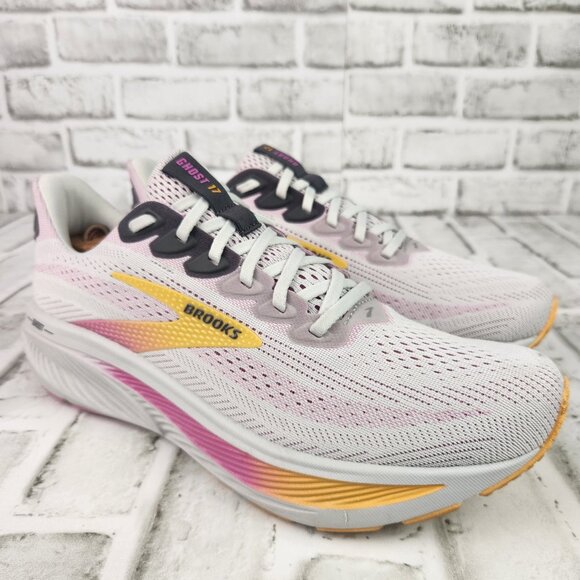 Brooks Ghost 17 Women Size 11 B Gray Road Running Athletic Training Gym Walk - Picture 1 of 11